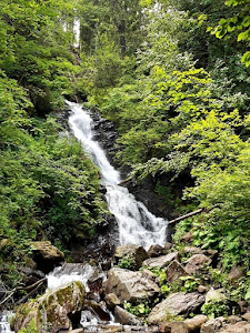 Poteca spre Cascada Buciniș, sat Pătrăhăițești