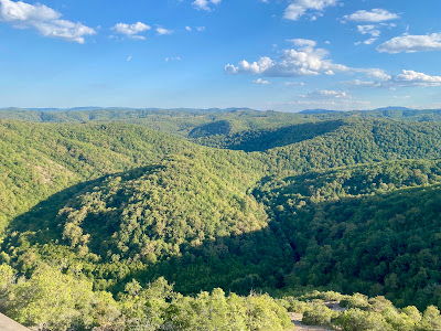 Panoramic view Veleka's river meanders