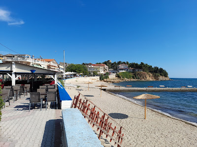 Beach at the port of Fanari
