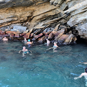 Natural thermal hot spring