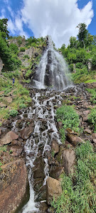 Teufelskanzel am Trusetaler Wasserfall