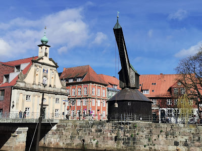 Old crane in the Lüneburg harbor