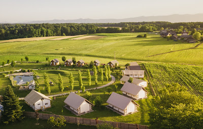Kolpa Resort, glamping resort in Slovenia