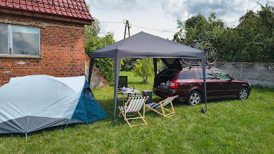 Za Zakrętem - Pracze 20: pole namiotowe w Dolinie Baryczy, camping, wypożyczalnia rowerów